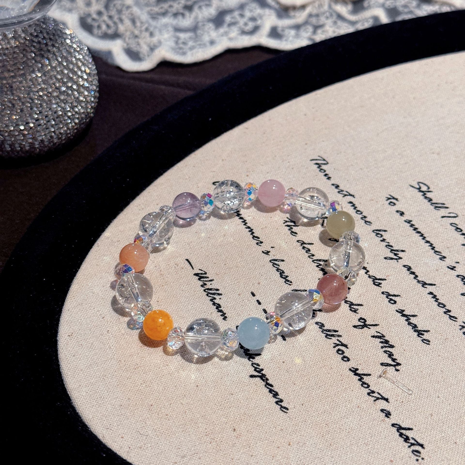 Elegant Crystal Bracelet, Luxury Stylish All-match Women Daily Wrist Jewelry