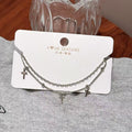 Double Layer Cross Bracelet for Women, Trendy Stackable Wrist Jewelry, Luxury Cool Neutral Style Fashion Personality Bracelets