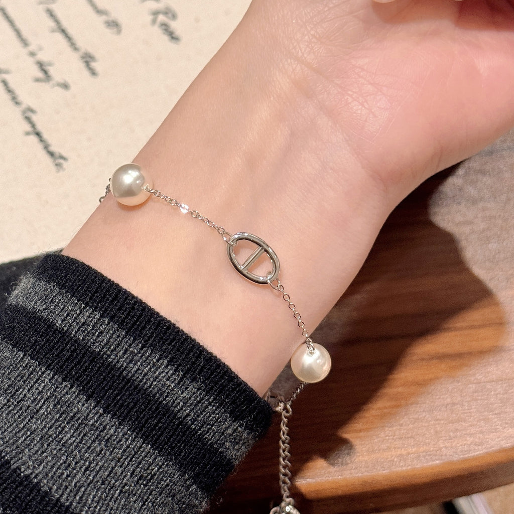 Luxury Elegant Pearl Adjustable Ladies Daily Bracelet