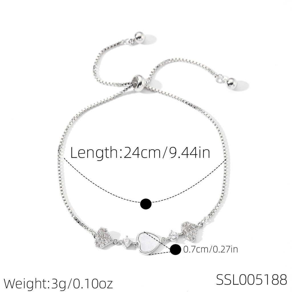 Four Seasons Charm Aquamarine Bracelet, Fashion Niche Sparkling Women Hand Jewelry, High-end Light Luxury Wrist Chain