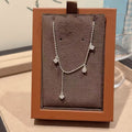 Teardrop Zircon Minimal Collarbone Necklace Luxury Women Jewelry