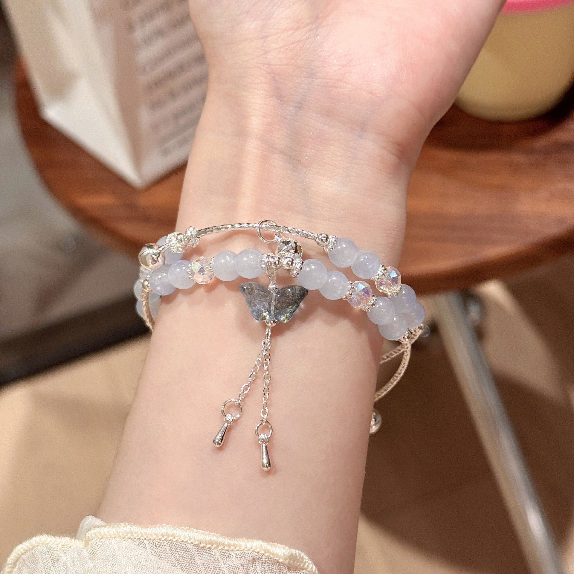 Elegant Crystal Bracelet, Luxury Stylish All-match Women Daily Wrist Jewelry