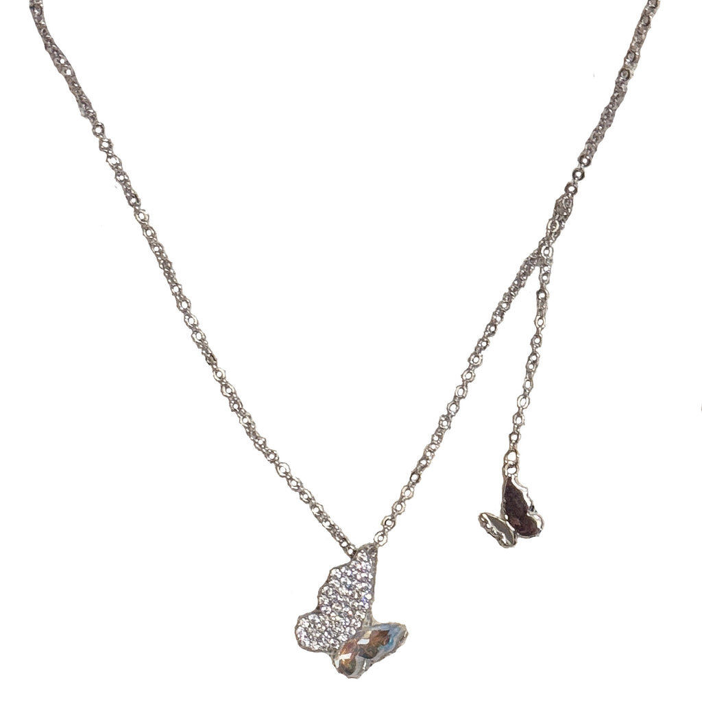 Butterfly Tassel Necklace, Star Moon Zircon Clavicle Chain, Elegant Minimalist Jewelry