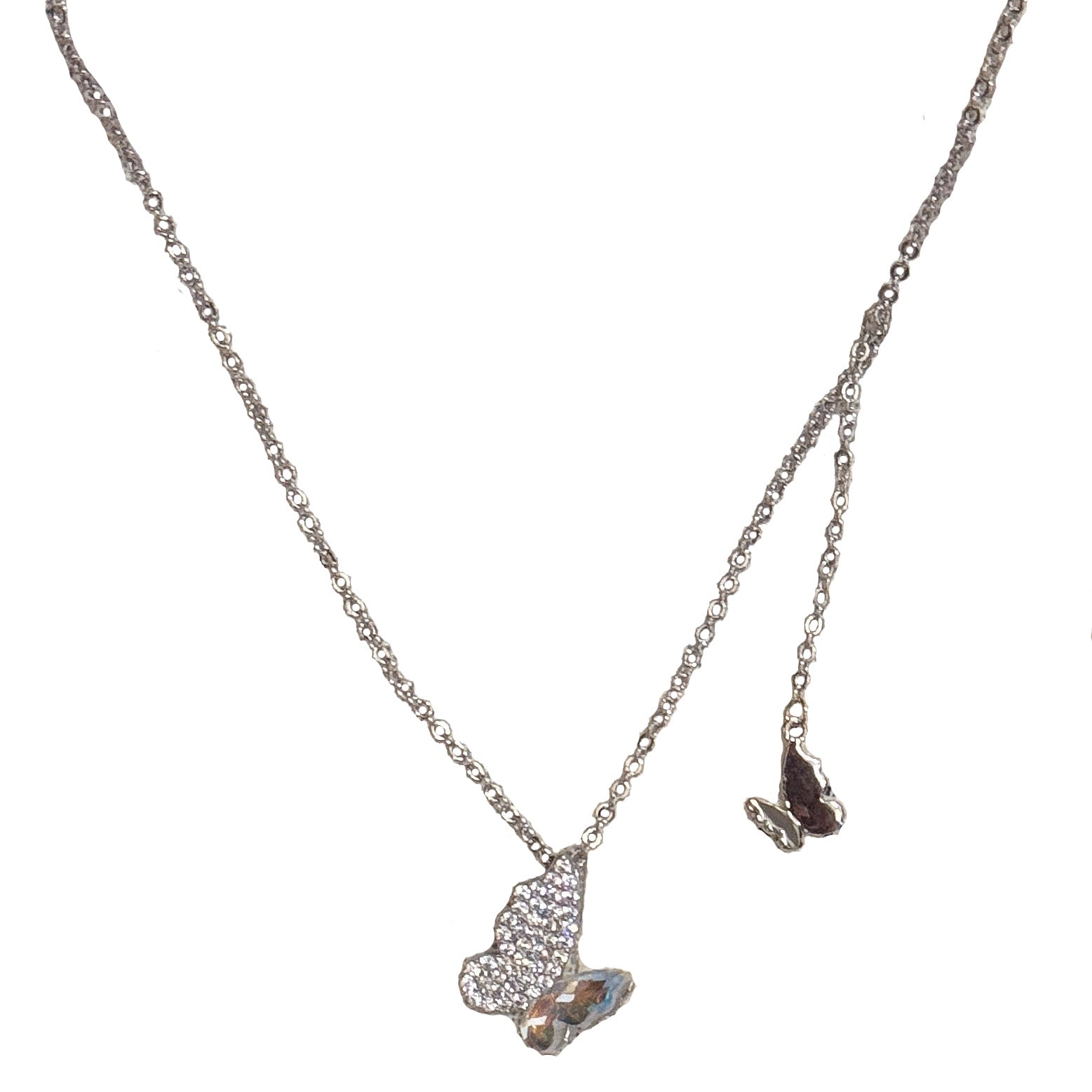 Butterfly Tassel Necklace, Star Moon Zircon Clavicle Chain, Elegant Minimalist Jewelry
