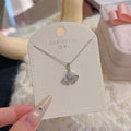 Mini Dress Pendant Necklace for Women, Luxury Rich Girl Style Niche Dainty Elegant Versatile Designer Clavicle Fine Jewelry