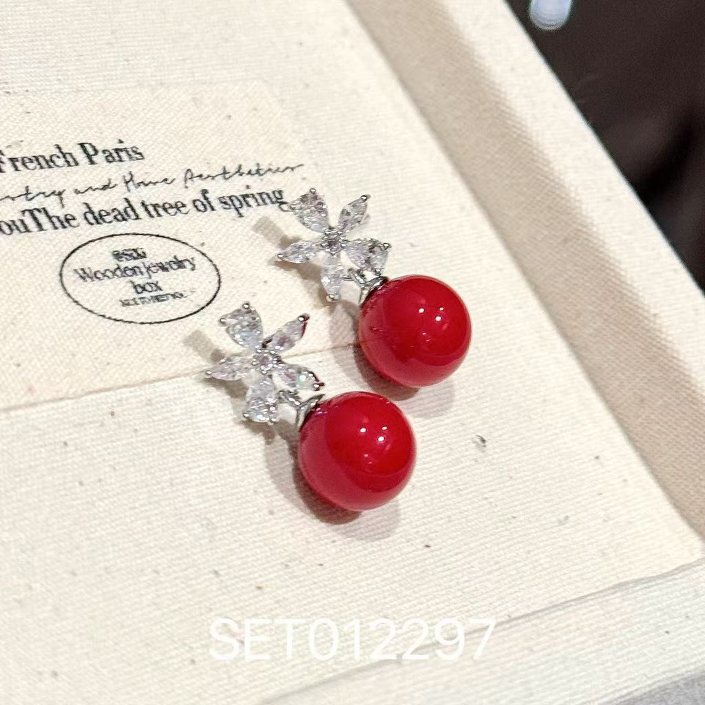 Gentle Style Tulip Tassel Necklace, Exquisite Luxury Clavicle Chain, Sweet Elegant Pendant Jewelr