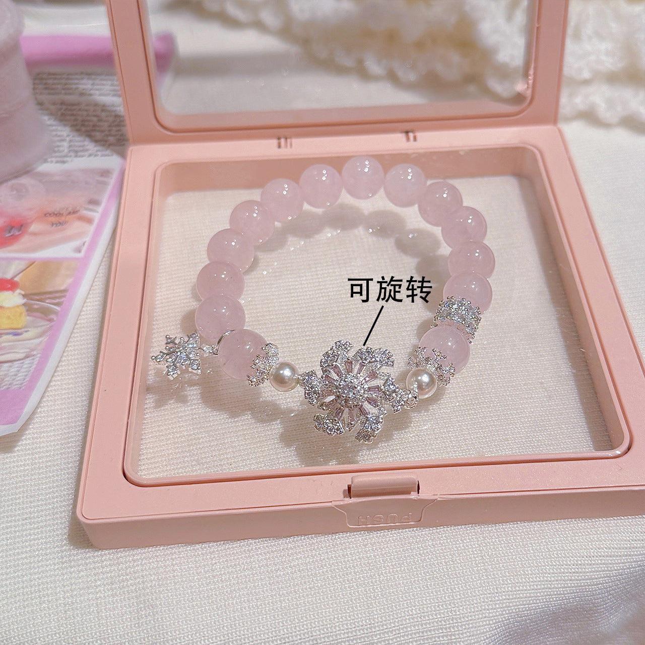 Elegant Crystal Bracelet, Luxury Stylish All-match Women Daily Wrist Jewelry
