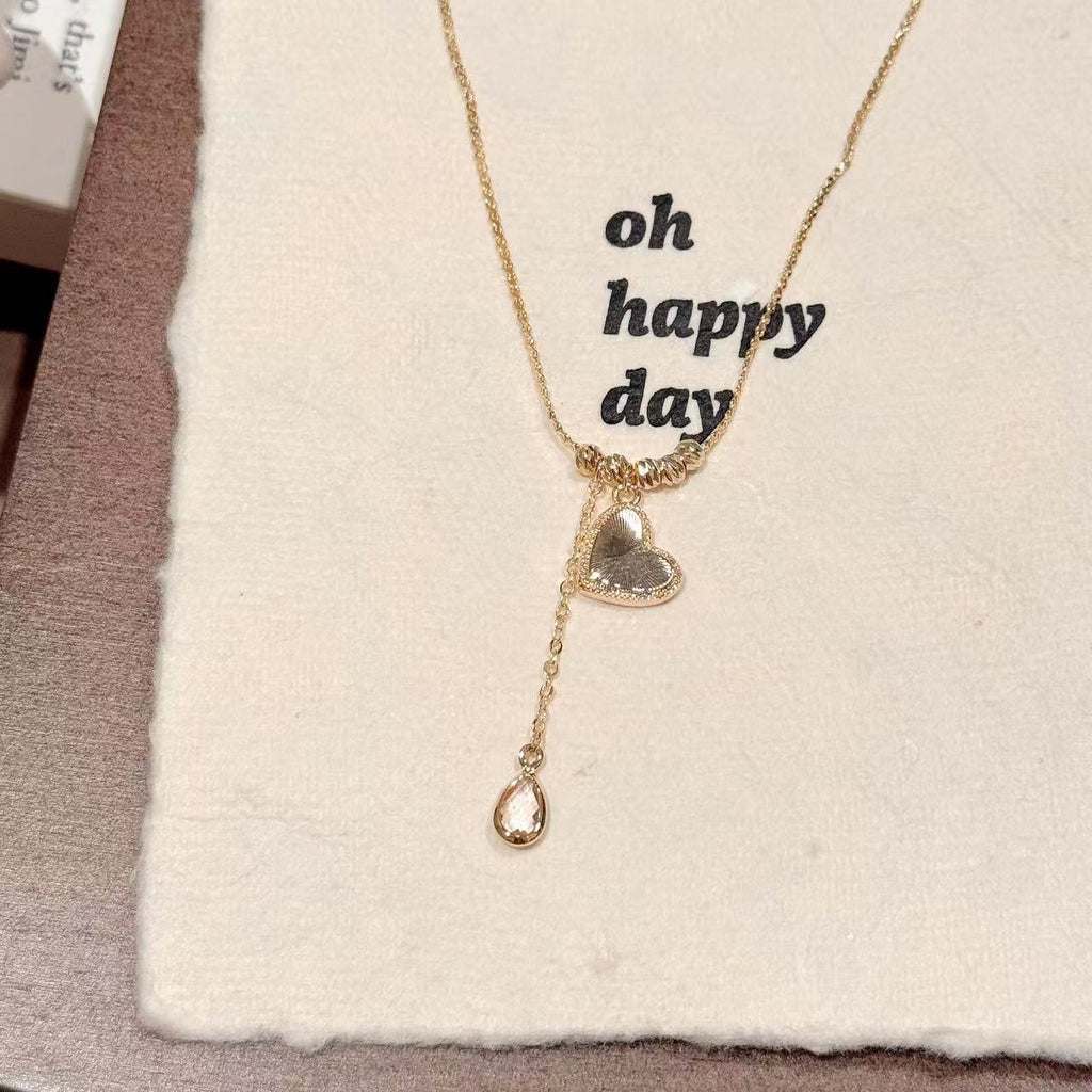 Luxury Elegant Clavicle Chain, European American Exquisite Niche Versatile Women Jewelry