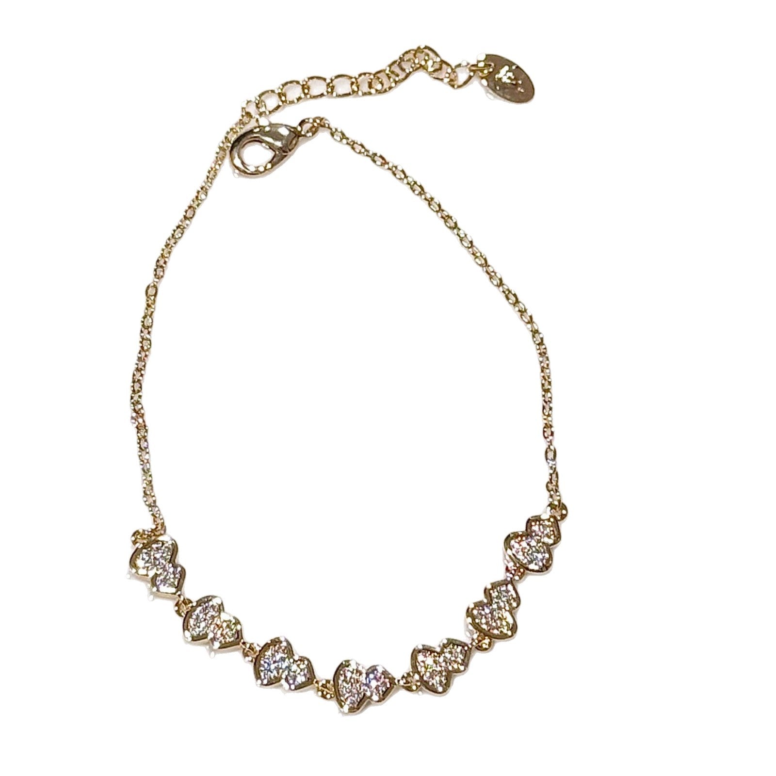 Gourd Bracelet, Niche Exquisite Full Diamond Hand Jewelry, Minimalist Light Luxury Versatile Women Wrist Chain