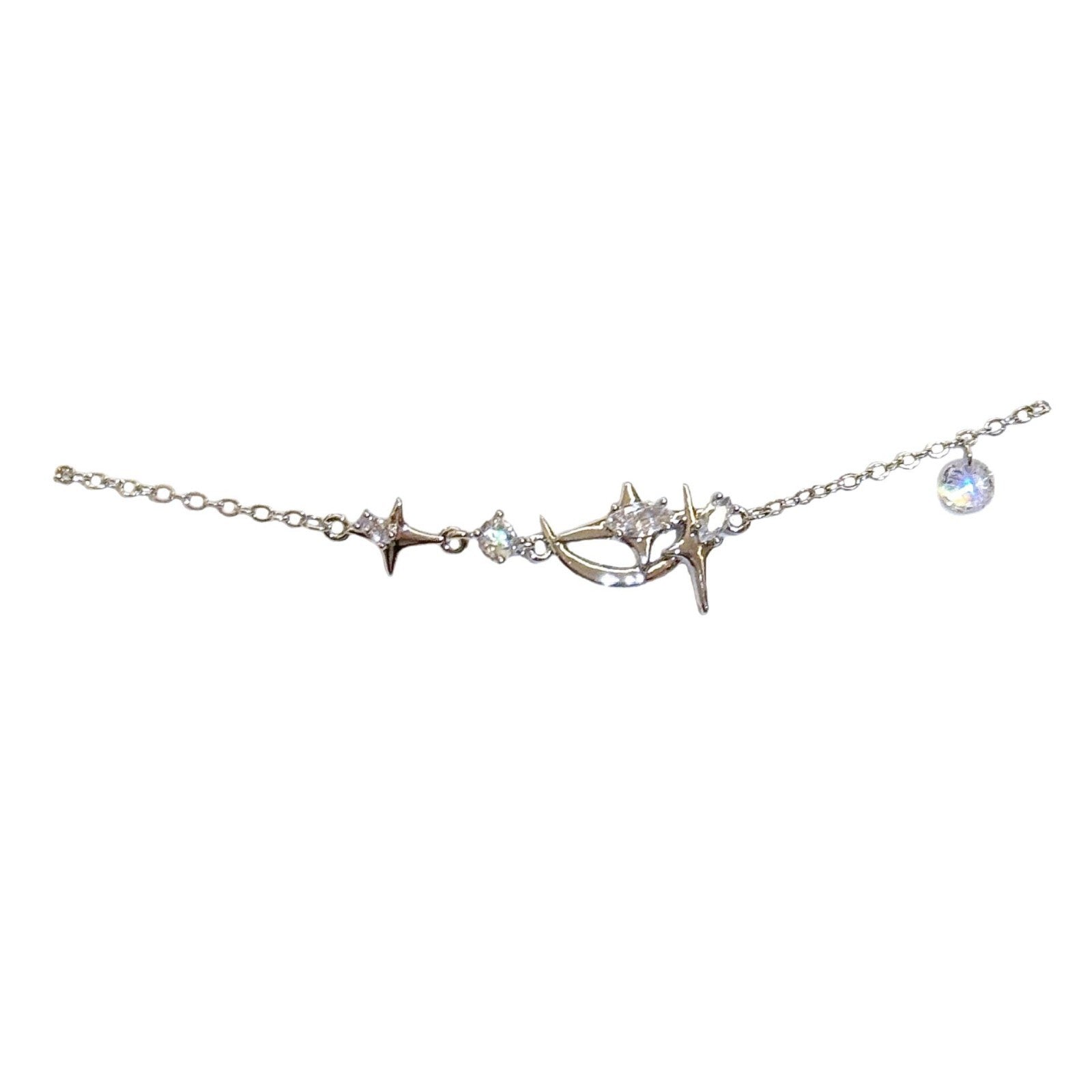 Star Moon Bracelet for Women, Niche High-grade Wrist Jewelry, Luxury Elegant Stylish Bangle, Trendy All-match Fashion Accessories