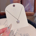 Shining Star Pendant Necklace Dainty Luxury Clavicle Chain Elegant Minimalist Daily Jewelry Gift for Women