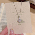 Geometric Square Pendant Necklace, Minimalist Niche Luxury Clavicle Chain, Dainty Elegant All-match Fashion Necklace