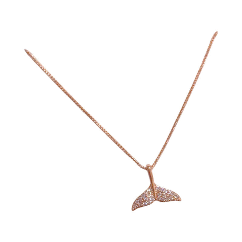 Sweet Mermaid Tail Pendant Necklace