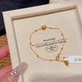Cute Cat Charm Bracelet, Korean Style Luxury Delicate Wrist Jewelry, Niche All-match Fashion Bracelet