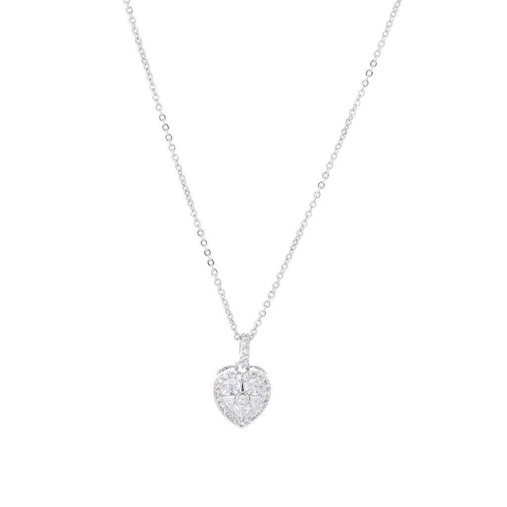 Women Korean Fashion Heart Shaped Necklace Minimalist Fresh Sweet Design Niche High-end Elegant Versatile Clavicle Chain Daily Accessory
