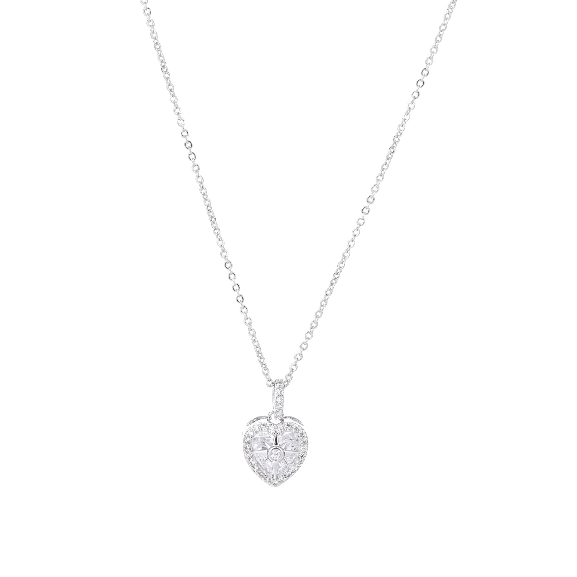 Women Korean Fashion Heart Shaped Necklace Minimalist Fresh Sweet Design Niche High-end Elegant Versatile Clavicle Chain Daily Accessory