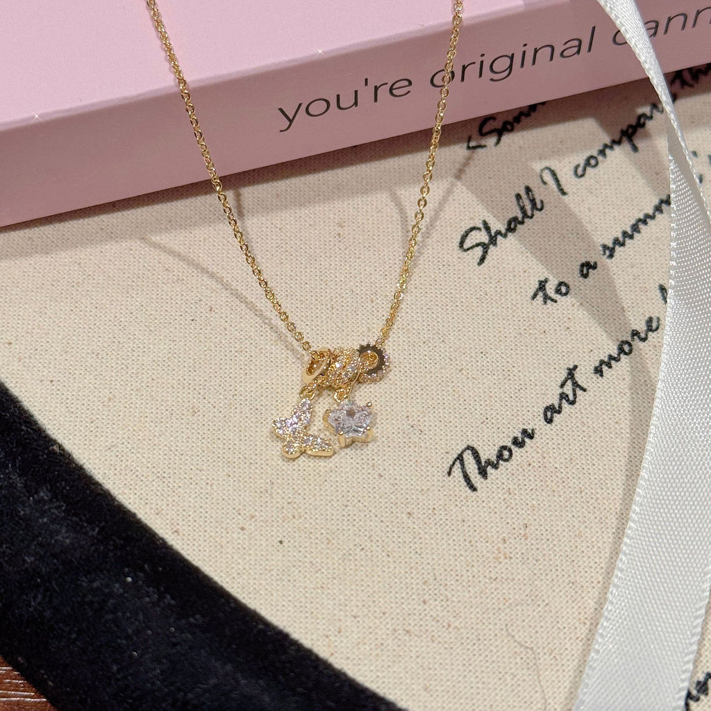 Butterfly & Star Necklace, Light Luxury Niche New Spring Summer Pendant, Fashion High-grade Versatile Clavicle Chain Jewelry