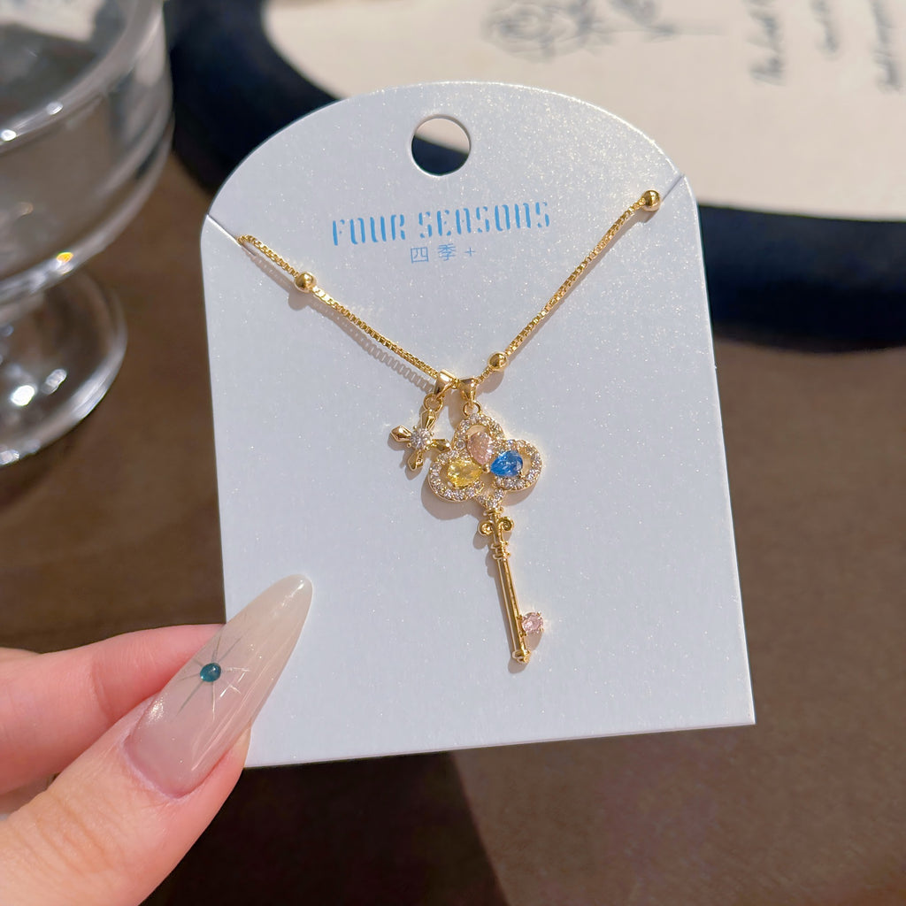 Gold Dainty Necklace Minimalist Luxury Clavicle Chain Elegant Fashion All-match Commute Jewelry Gifts for Girlfriend