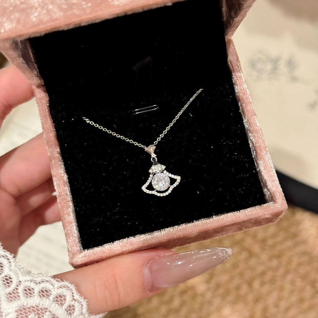 Mini Dress Pendant Necklace for Women, Luxury Elegant Dainty Jewelry, Birthday Gift for Girlfriend Cross-border Hot Item