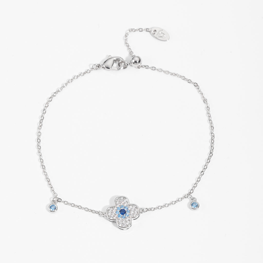 Four Leaf Flower Bracelet Elegant Korean Style Luxury Versatile Women Hand Accessories