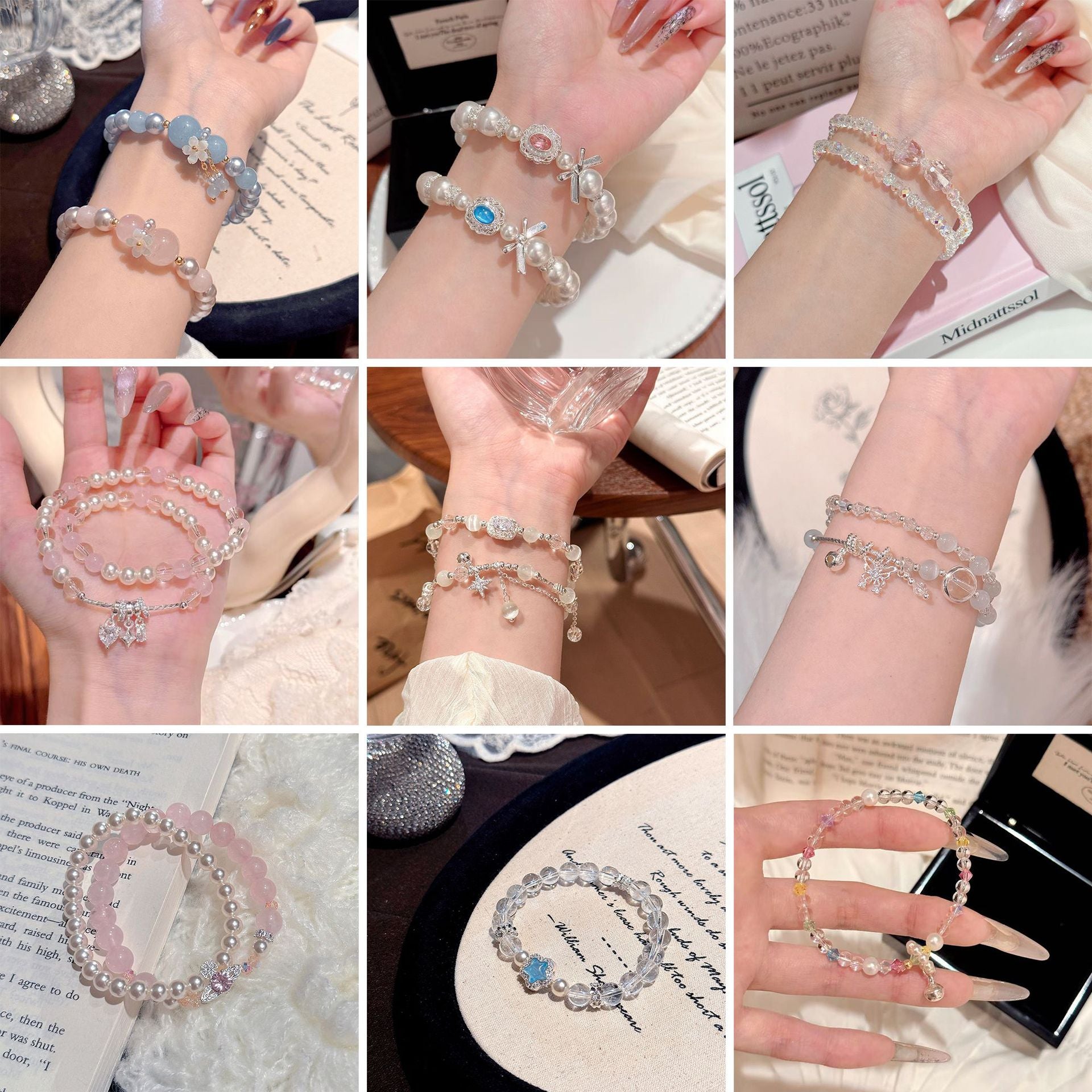 Elegant Crystal Bracelet, Luxury Stylish All-match Women Daily Wrist Jewelry