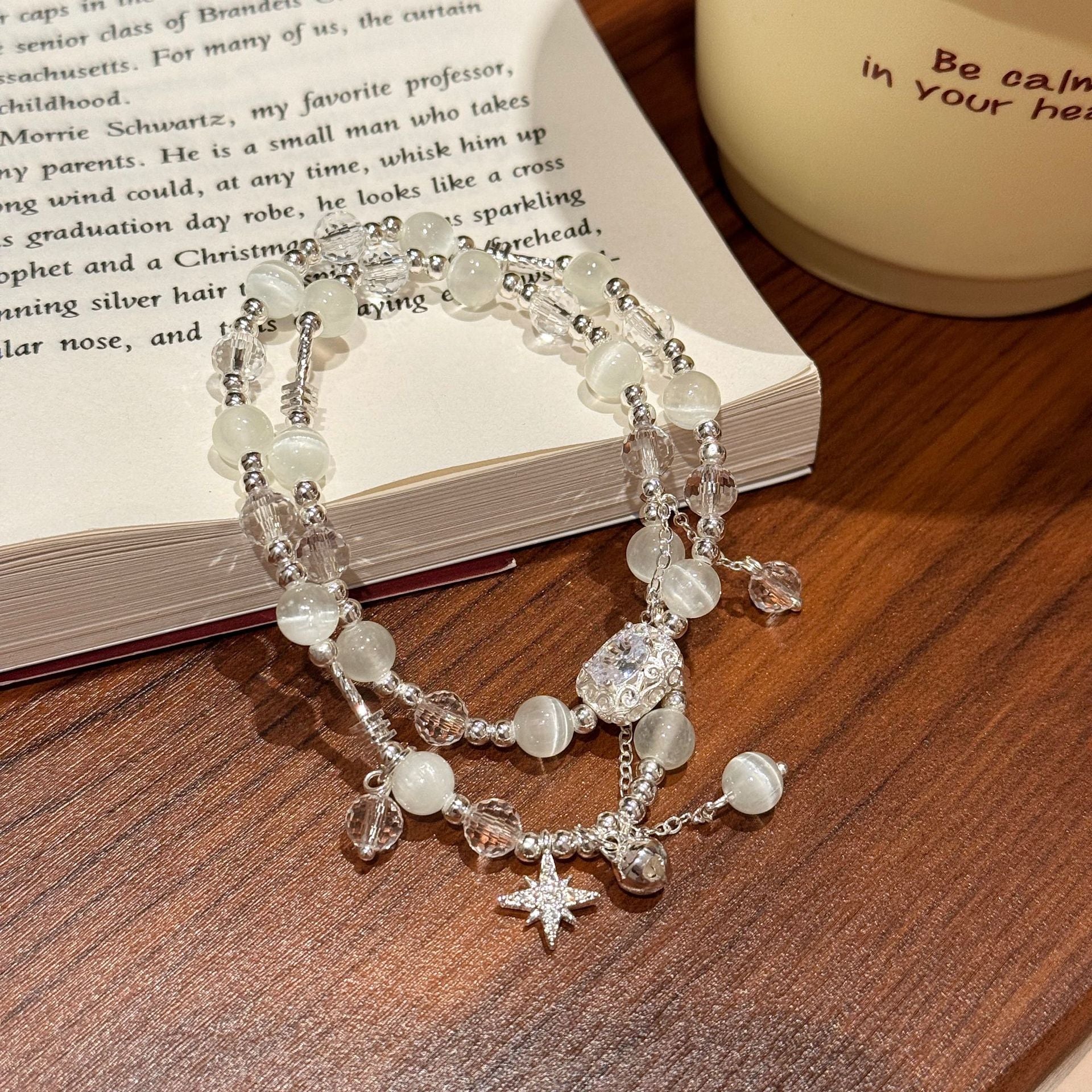 Cat's Eye Stone Bracelet Luxury Elegant Niche Design Summer Women Wrist Accessories