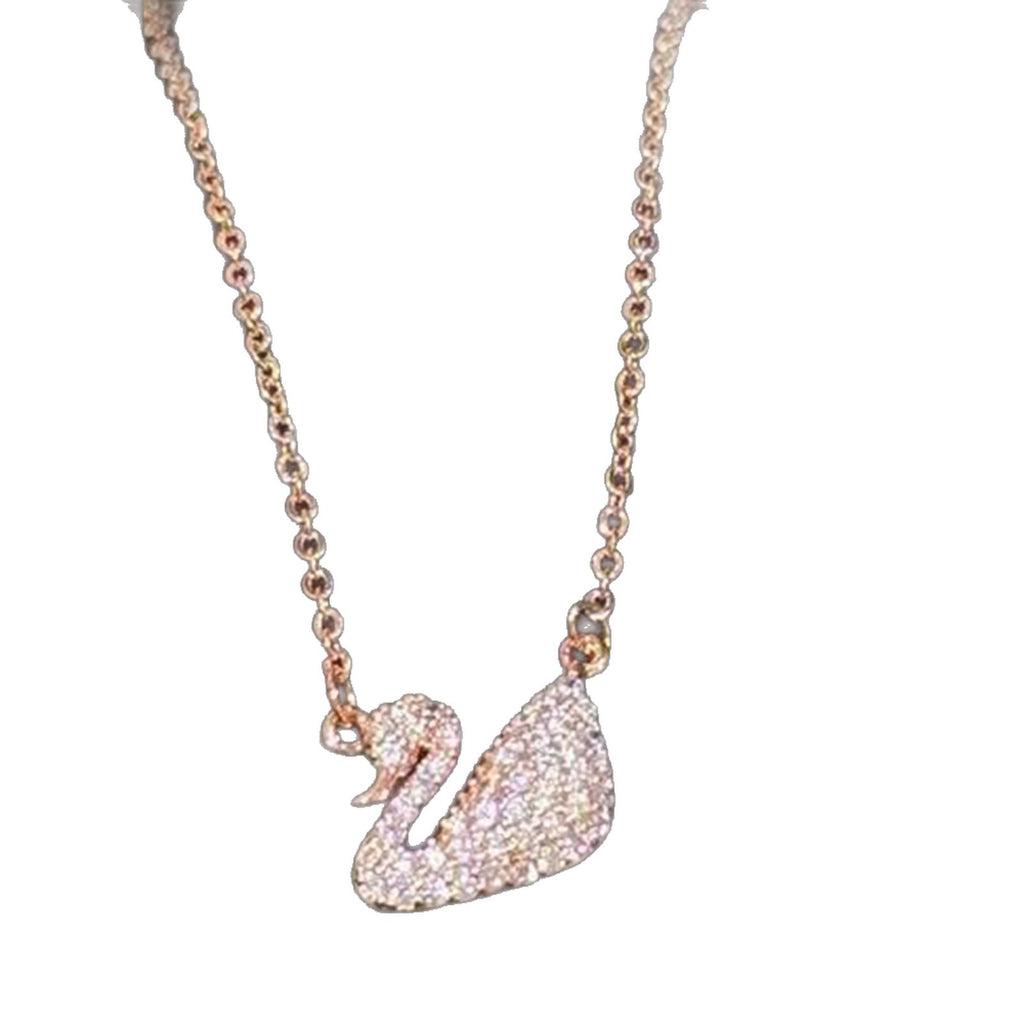 Swan Necklace, Fashion Luxury Jewelry for Women, Minimalist Exquisite Little Swan Pendant Elegant Clavicle Chain