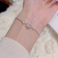 Sweet Bow Bracelet, Luxury Niche Hollow Hand Jewelry, Fresh Cold Style Exquisite Versatile Bracelet