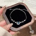 Korean Style Cute Cat Zircon Adjustable Bracelet, Delicate Light Luxury Fashion Hand Jewelry, Best Gift for Best Friend