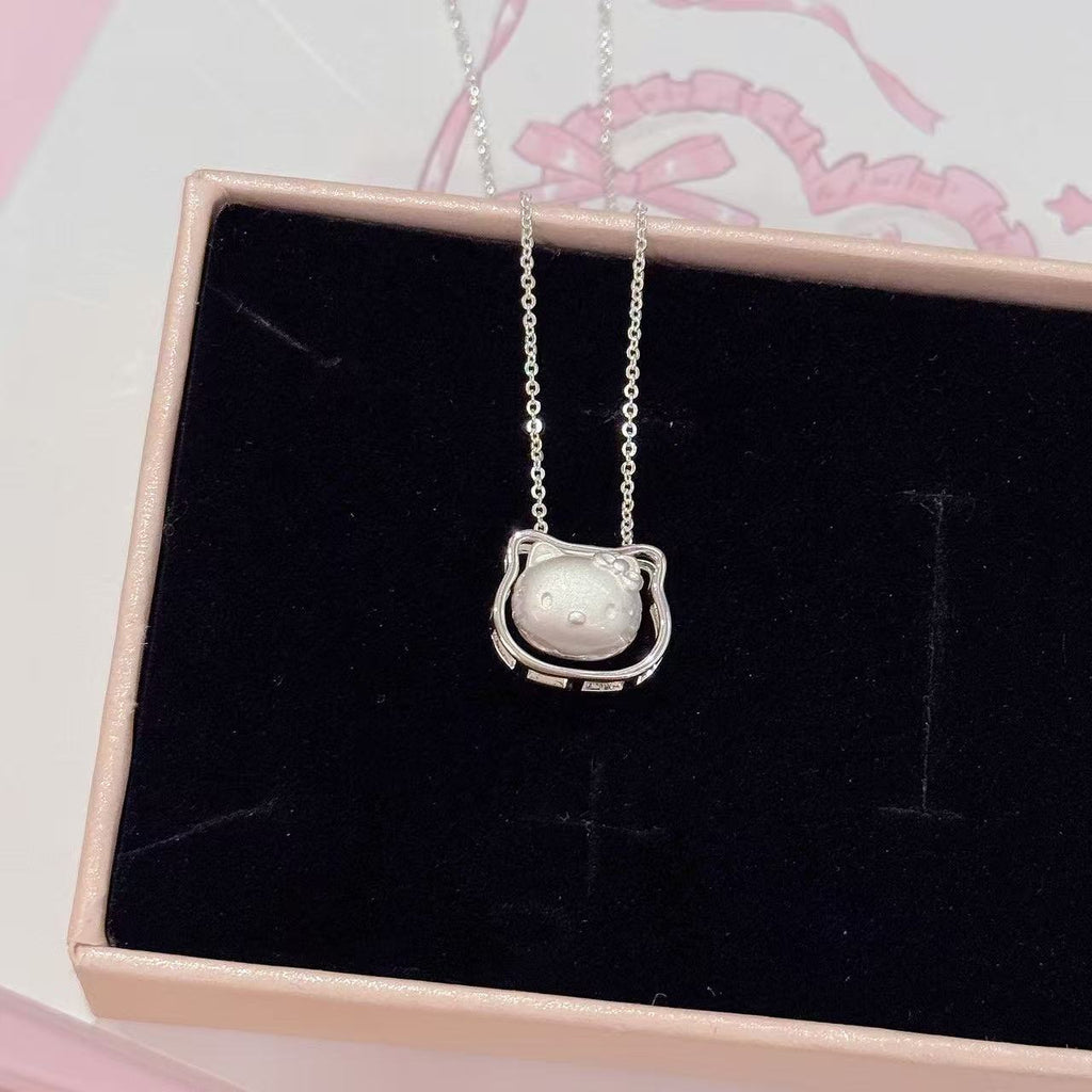 Custom Minimalist Cat Necklace, Luxury Niche Kitten Pendant Clavicle Chain, Cute Exquisite Fashion Neck Jewelry