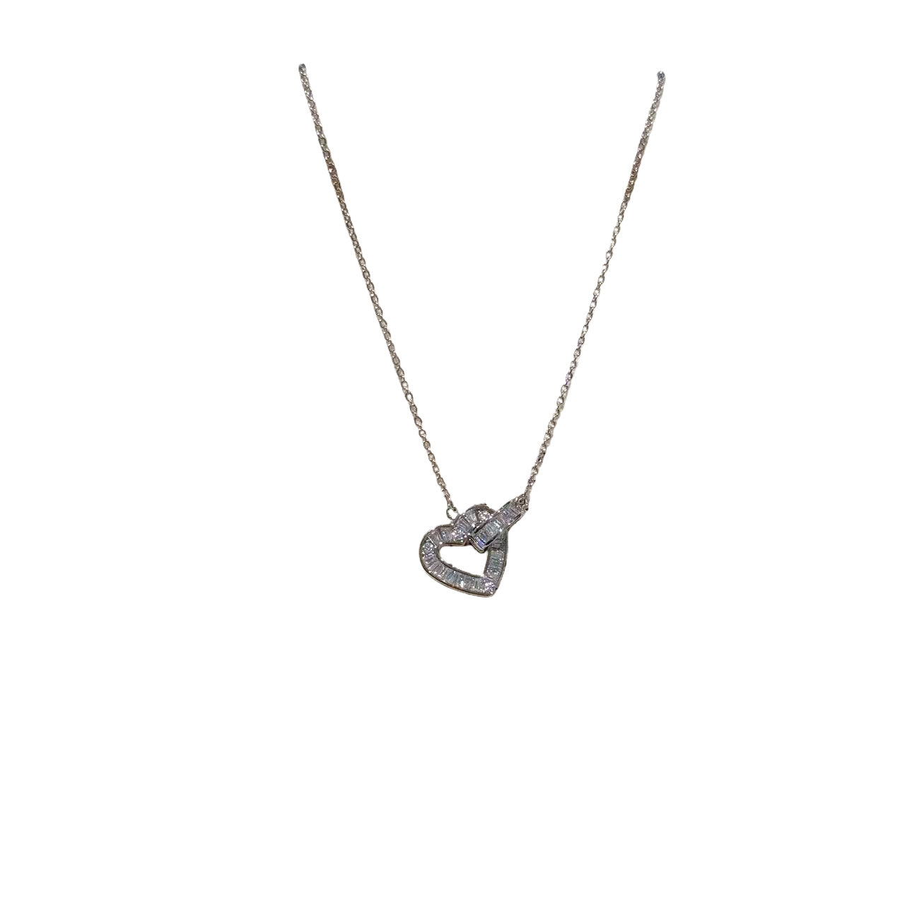 Luxury Designer Heart Collarbone Necklace Women Birthday Gift Jewelry
