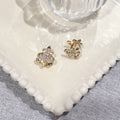 Retro French Huggie Ear Buckles Luxury INS Style Women Earrings