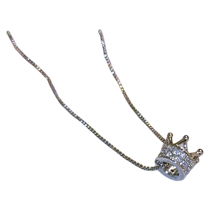 Luxury Shiny Crown Collarbone Necklace Elegant Women Jewelry