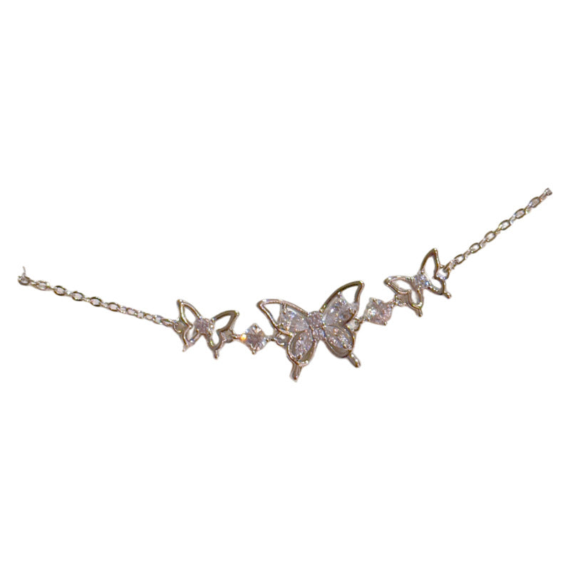 Hollow Bowknot Link Bracelet, Niche Luxury Dainty Bangle, Fresh Sweet Elegant All-match Fashion Bracelet