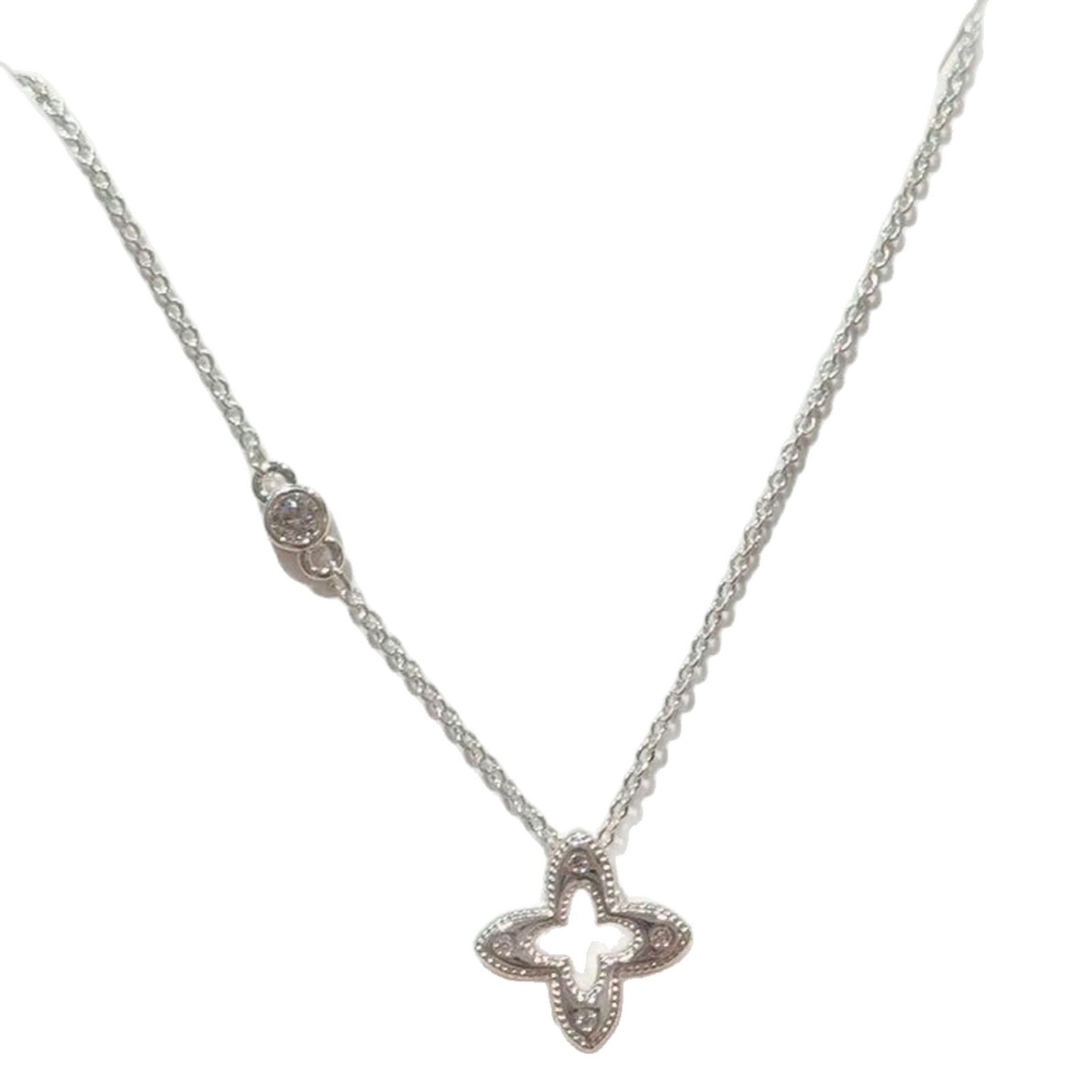 Korean Style Star Necklace, Niche Luxury Lucky Clover Clavicle Chain, Sweet Elegant Versatile Pendant Jewelry for Women
