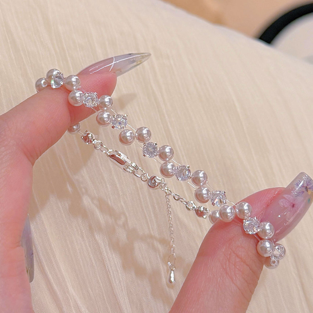 Irregular Pearl Bracelet Elegant Cold Wind Luxury Versatile Women Hand Accessories
