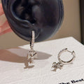 Vintage Cross Earrings for Cross-border Sale, New Spring Luxury Elegant Ear Jewelry