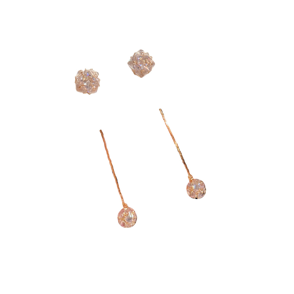 Cool Minimal Sparkling Pave CZ Ball Tassel Drop Earrings, Luxury Dainty S925 Sterling Silver Post Women Ear Jewelry for Gentle Vibe Daily Wear