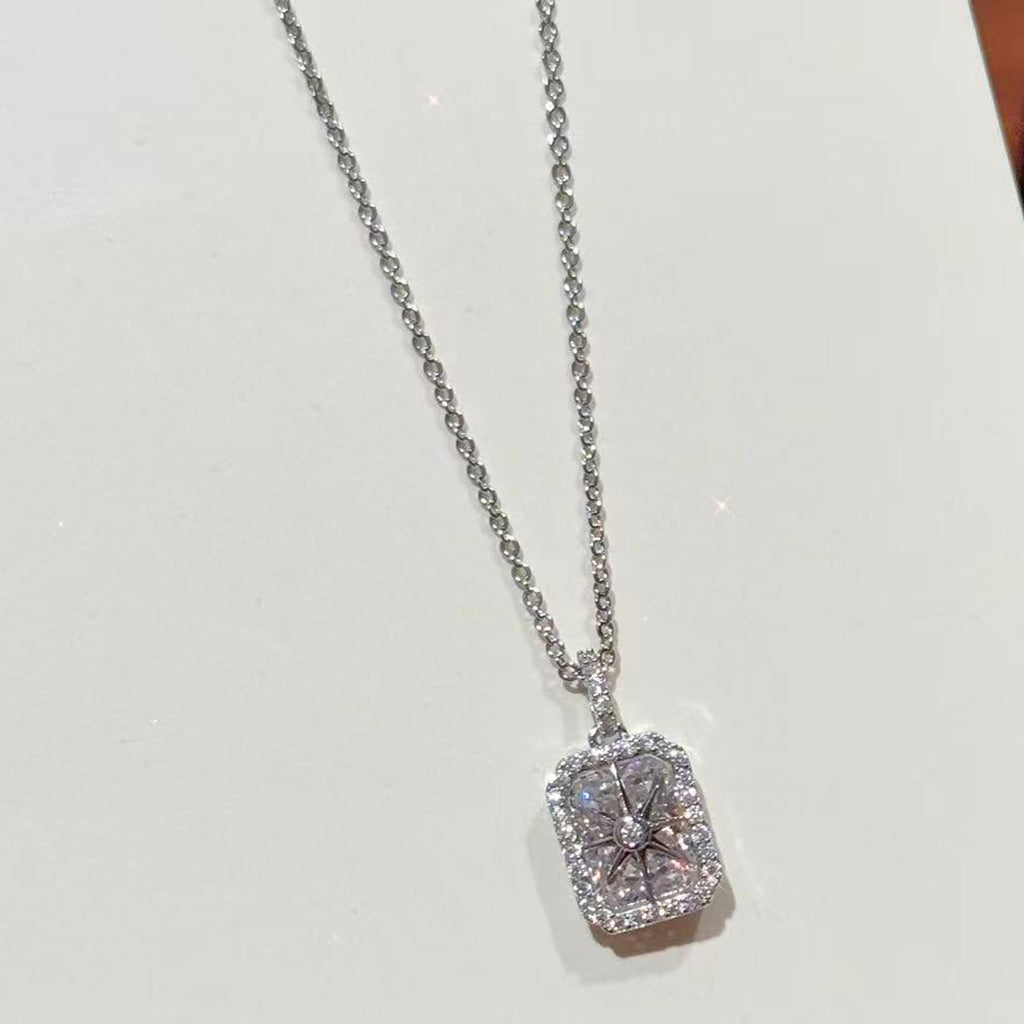 Butterfly Tassel Necklace, Star Moon Zircon Clavicle Chain, Elegant Minimalist Jewelry