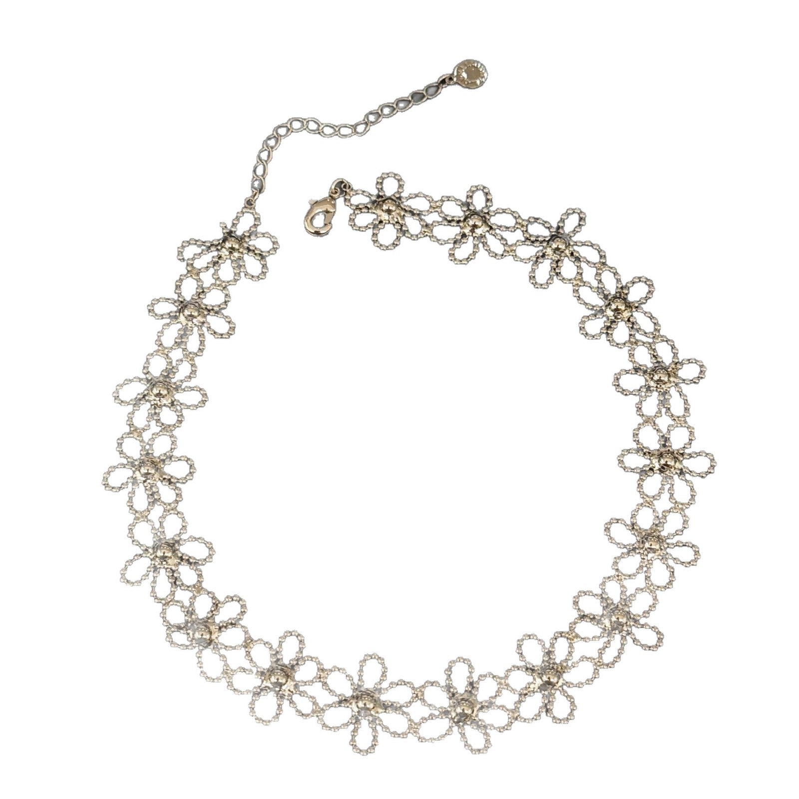 Vintage Hollow Flower Pendant Necklace, Dainty French Minimalist Clavicle Chain, Luxury Elegant Unique Design Layering Choker
