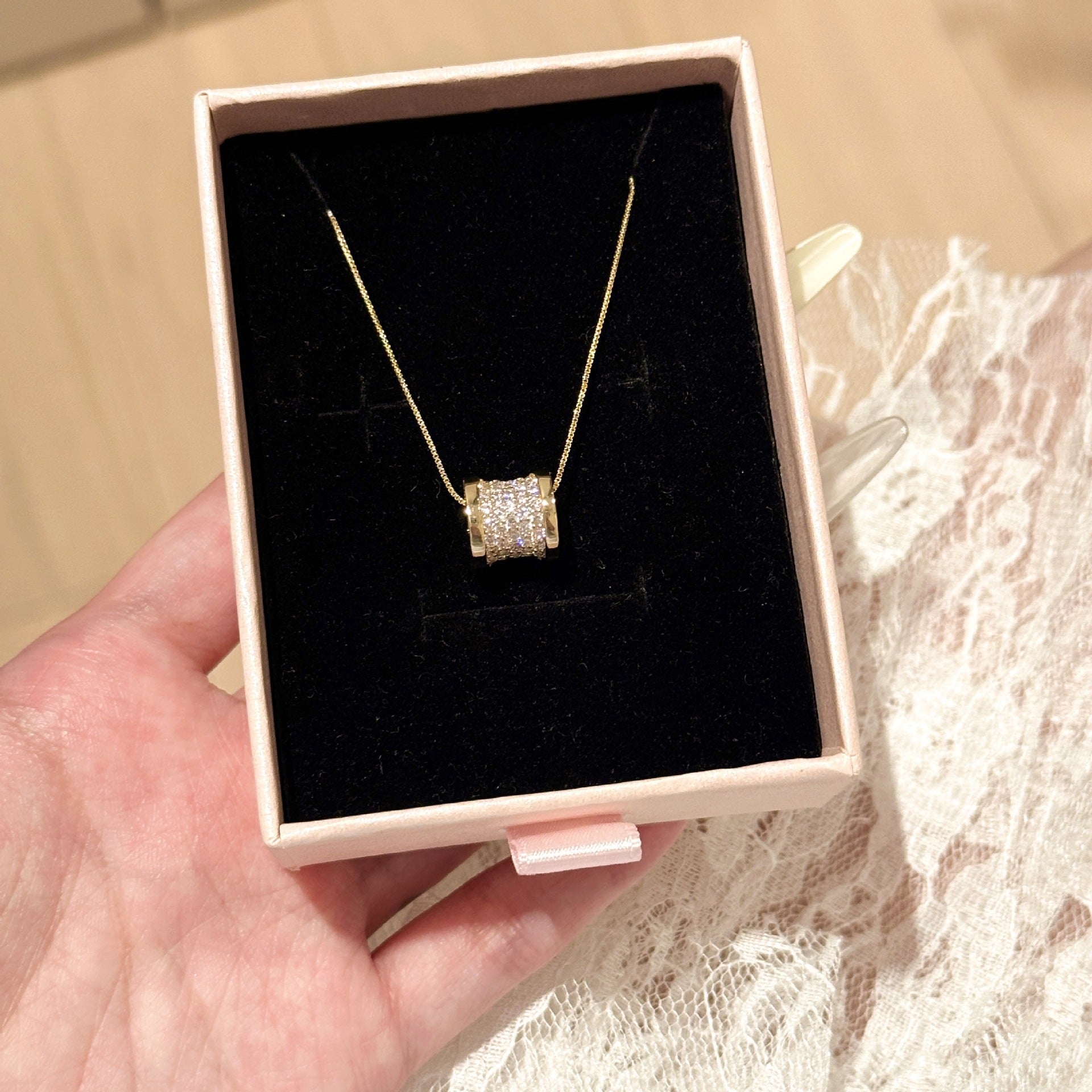 Slim Waist Pendant Necklace, Minimal Luxury Dainty Clavicle Chain