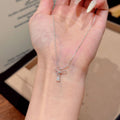 Water Drop Pendant Necklace, Ins Niche Elegant Clavicle Chain