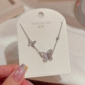 Vivid Butterfly Necklace, Light Luxury Niche Clavicle Chain, Fresh Sweet Exquisite Temperament Daily Women Necklace