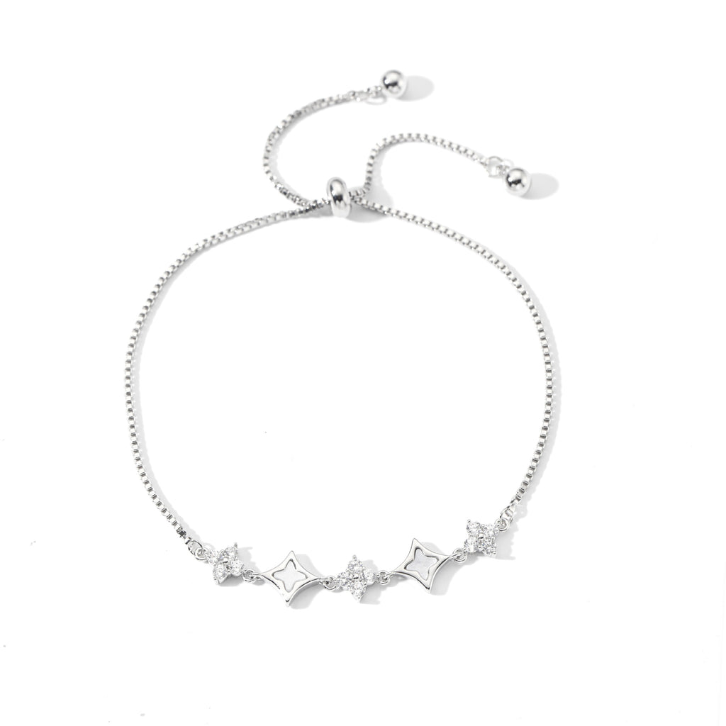 Luxury Bling Zircon Star Dainty Ladies Daily Bracelet