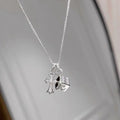 Cross Dice Pendant Necklace, Elegant Trendy Daily Neck Jewelry