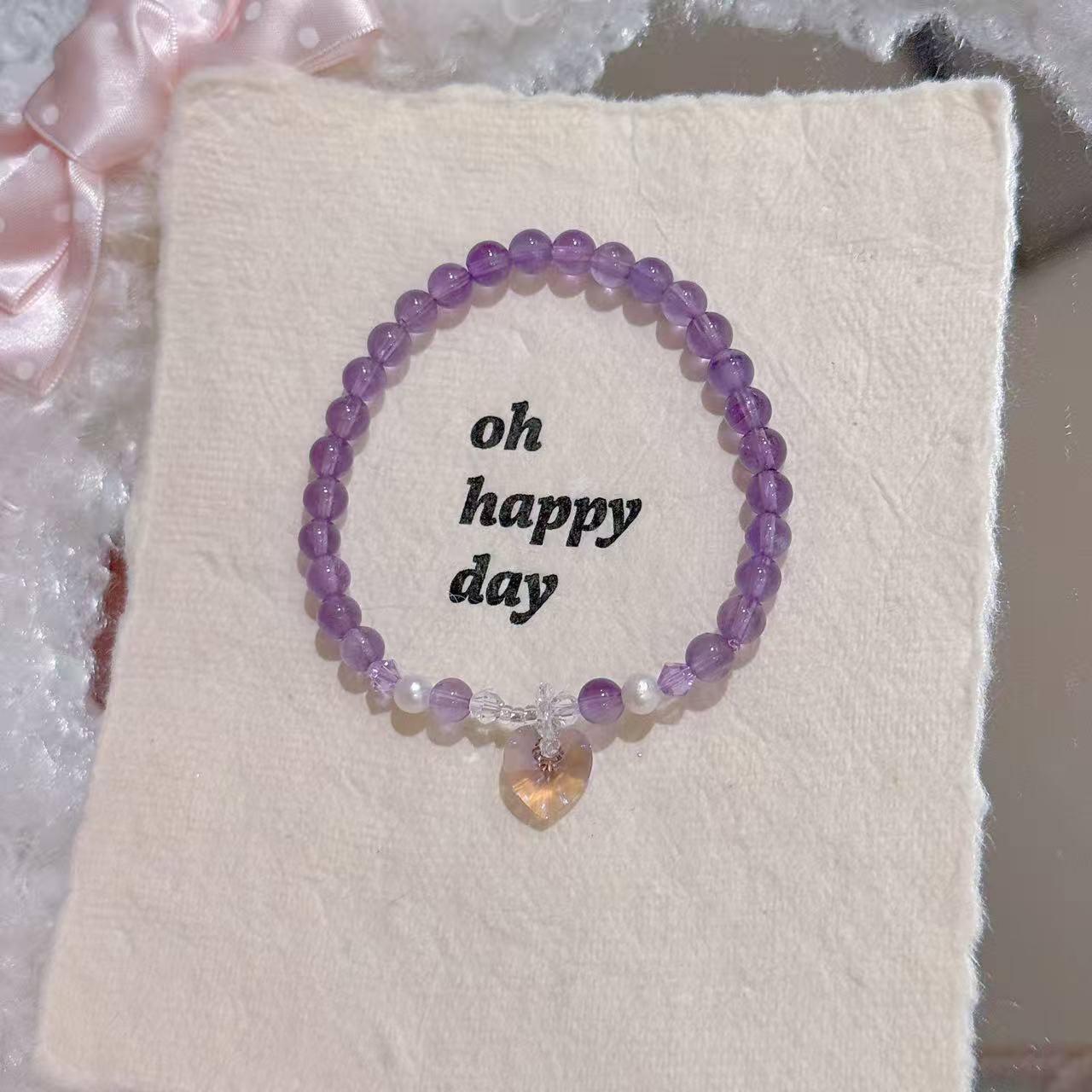 Heart Shaped Pearl Bracelet, Luxury Niche Elegant Bracelet, Gentle Stylish Versatile Women Jewelry