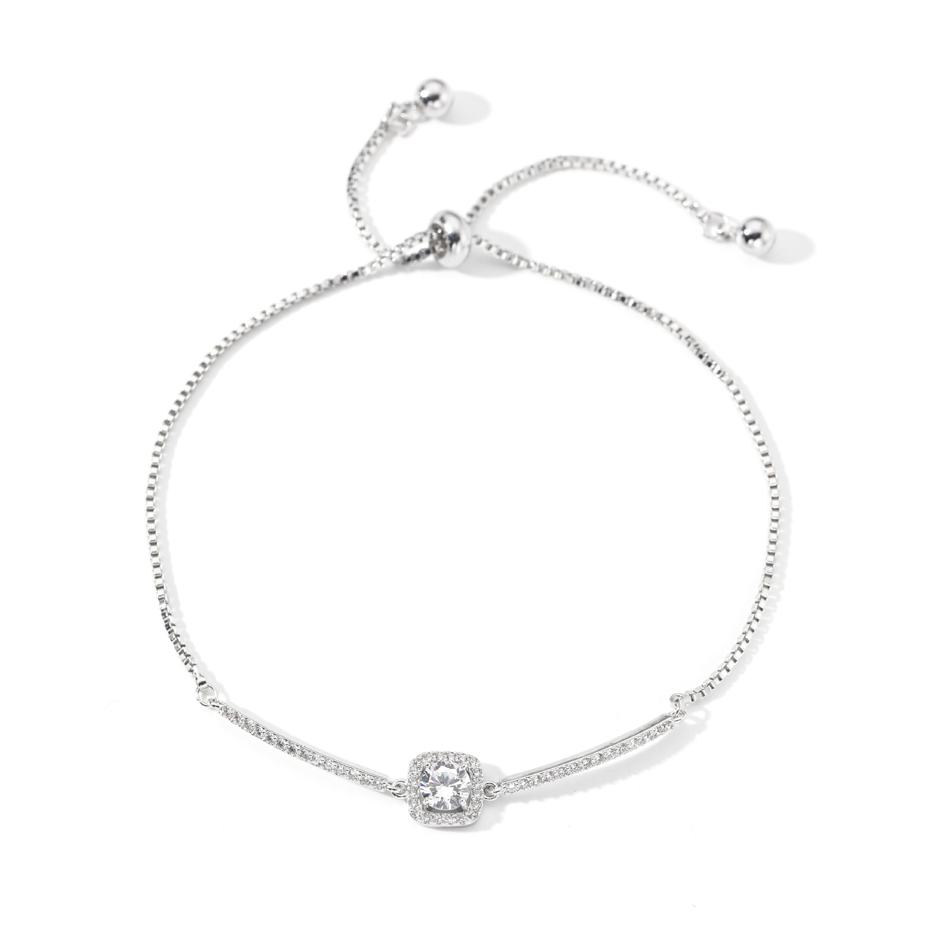 Minimalist Square Chain Bracelet, Luxury Elegant Daily Commute Versatile Hot Selling Women Bracelet