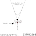 Angel Wing Tassel Clavicle Necklace, Luxury Niche Dainty Pendant Chain, Sweet Cool Versatile Fashion Jewelry