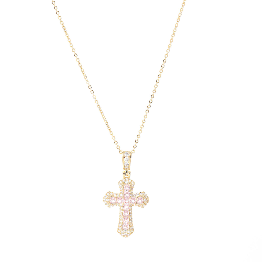 Trendy Cross Zircon Clavicle Chain, Minimalist Niche High-end Luxury All-match Fashion Necklace