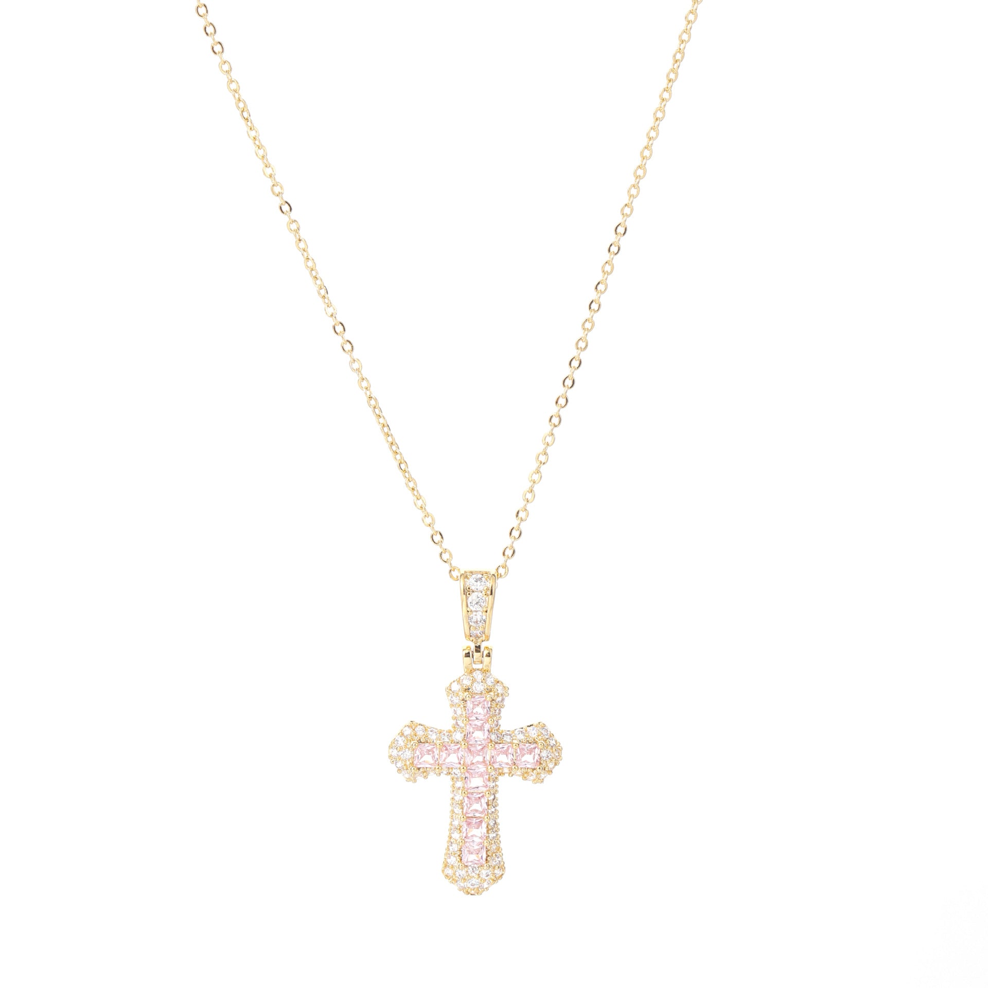 Trendy Cross Zircon Clavicle Chain, Minimalist Niche High-end Luxury All-match Fashion Necklace
